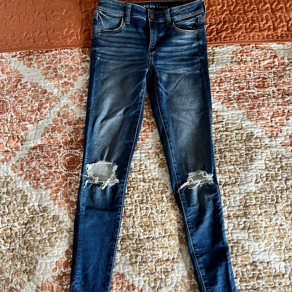 American Eagle ripped Jeggings